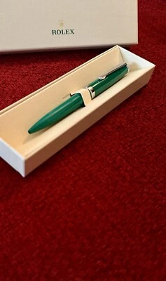 NEW Rolex Emerald Green Submariner Twist Ballpoint Pen, Refillable, Luxe Ad Gift - Image 1 of 4