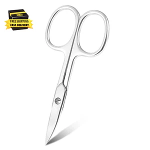 Small Multifunctional Eyebrow Scissors for Women, Mustache Scissors and Nose Hai - Picture 1 of 6