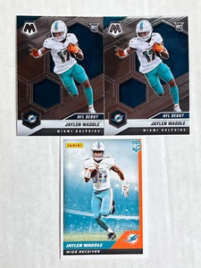 JAYLEN WADDLE LOT OF 3 2021 Panini Mosaic RC (x2) + Sticker & Card Collection RC - Bild 1 von 3