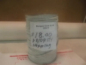 300 ft. Bungie Nylon coated rubber rope shock cord  3/16 inch 1/2 Bungee Stretch - Picture 1 of 3