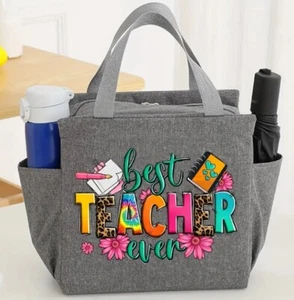 Teacher Appreciation Lunch Bag Insulated Box Cooler And Tote Bag, Picnic, School - Picture 1 of 4