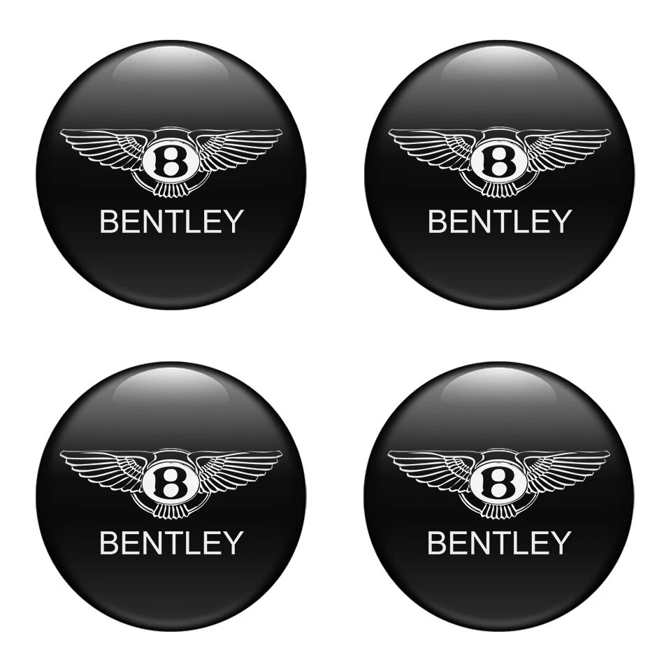 4 piezas pegatina de silicona para tapacubos central de rueda BENTLEY, logotipo emblema domo Foto 1 de 1