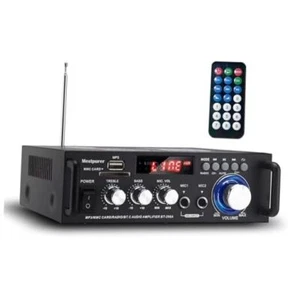 Stereo Power Amplifier with Wireless Bluetooth - LED Display Power Amp, Audio - Picture 1 of 7
