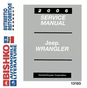 2006 Jeep Wrangler Shop Service Repair Manual CD - Picture 1 of 1