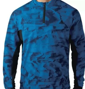 Adidas Men's Climastorm Competition Wind Jacket Size Large Blue AE4601 - Picture 1 of 2