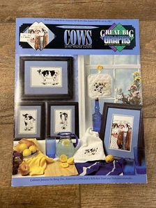 PATTERN ONLY-Cross Stitch Pamphlet Booklet-COWS & MORE COWS-Great Big Graphs - Picture 1 of 7