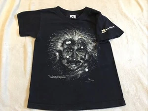 Vintage 1993 Albert Einstein Glow In The Dark Galaxy Space T-Shirt Youth Medium - Picture 1 of 13