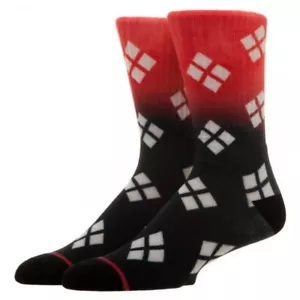 Harley Quinn Ombre Crew Calcetines Tamaño adulto Licencia oficial DC Comics - Imagen 1 de 2
