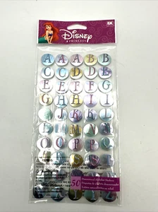 Disney Licensed Ariel LITTLE MERMAID ABC alphabet stickers 66857 NEW SEALED - Picture 1 of 3
