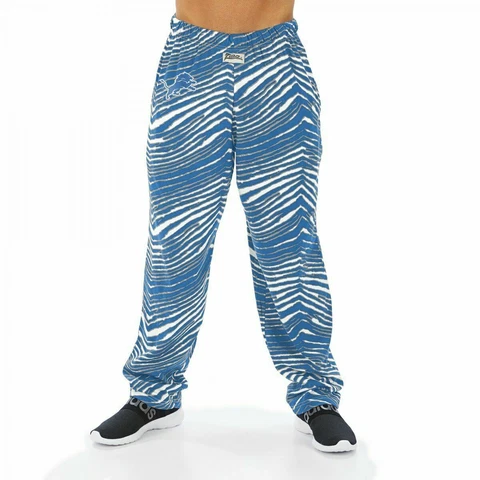 Detroit Lions NFL Zubaz Zebra Print Pants Cover
