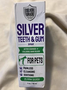 SILVER Teeth & Gum Spray for Dogs and Cats ● Dental Formula for Dog Mouth Rinse - Picture 1 of 3
