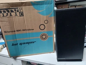 -DIYPC Silence-BK-Window Black Dual USB 3.0 ATX Mid Tower Silent Computer Case - Afbeelding 1 van 13