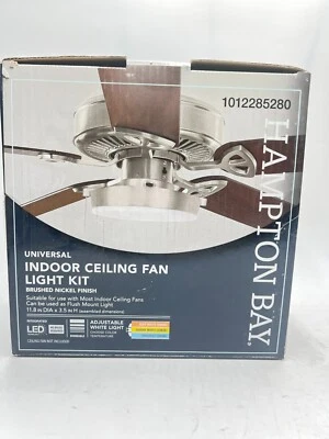 HAMPTON BAY Brushed Nickel Indoor Ceiling Fan Light Kit 1012285280 - Image 1 of 3