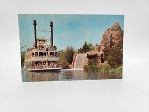 Vintage Disneyland Postkarte Mark Twain Dampfbootpässe Kaskade Peak - Bild 1 von 2