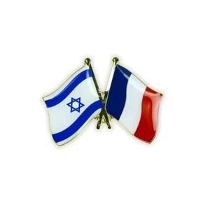Pin's Drapeau Jumelage France Israel - en Acier - Engagés - Cérémonies - Picture 1 of 13