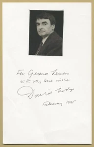 David Lodge (1935-2025) - English author and critic - Signed card + Photo - 1995 - Picture 1 of 1