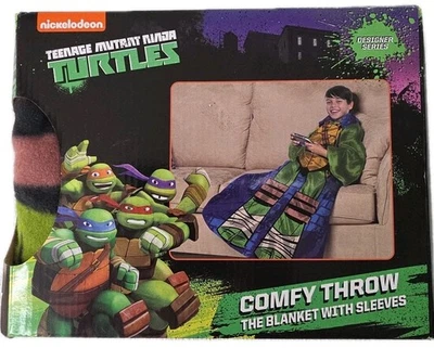 Nueva manta cómoda Teenage Mutant Ninja Turtles Micro Rashel con manga J13 Foto 1 de 3