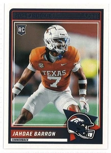 2025 Score Football Rookie, #89  Jahdae Barron - Denver Broncos - Picture 1 of 2