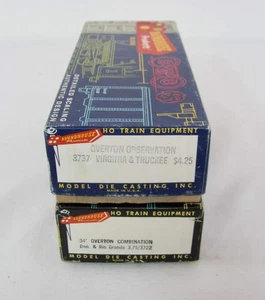ROADHOUSE HO SCALE OVERTON OBSERVATION #3737 & COMBINATION #3722 - Picture 1 of 4