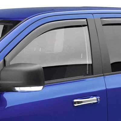 For Chevy Silverado 2500 HD 07-13 Window Visors In-Channel SlimLine Matte Black - Image 1 of 4