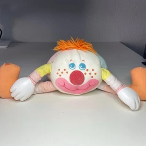 Vintage Humpty Dumpty Plush Clown 8” Round Ball Long Moveable Limbs *READ* - Bild 1 von 15