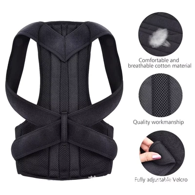 Adjustable Back Shoulder Posture Corrector Belt Clavicle Spine Support Reshape Y - Image 1 of 4