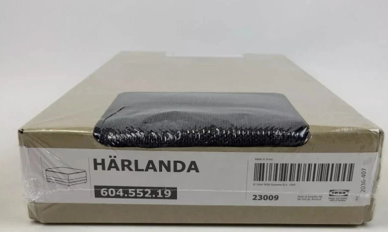 Ikea HARLANDA Reposapiés Otomano con Almacenamiento Sporda Gris Oscuro 604.552.19 - NUEVO Foto 1 de 1