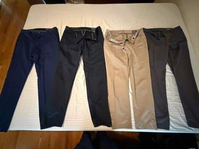 Calças masculinas Bonobos Weekday Warrior 33 x 32 ajuste atlético elástico lote de 4 - Imagem 1 de 4