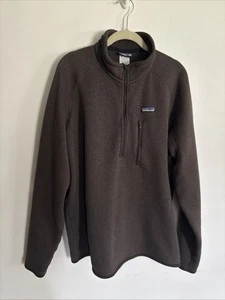 Patagonia Better Sweater 1/4 Zip Fleece Pullover Men Sz XL Brown Gorp Hiking - Picture 1 of 18