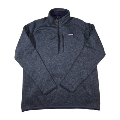 Patagonia Better Suéter Chaqueta Polar 1/4 Cremallera Azul Para Hombre 2XL Foto 1 de 4
