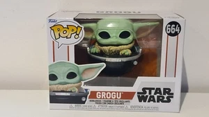 Funko POP! Star Wars Grogu in Pram The Mandalorian #664 Vinyl Figure New - Picture 1 of 7