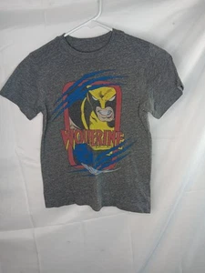 Old Navy Wolverine T-Shirt Boys Small Gray Marvel X-Men Graphic Tee - Picture 1 of 3