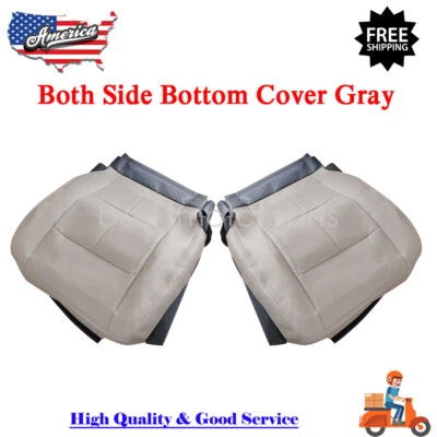 New Driver Passenger Bottom Leather Seat Cover Gray For 07-14 Lincoln Navigator Foto 1 de 4