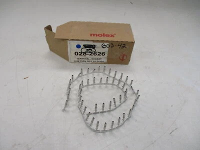 MOLEX TERMINAL SOCKET DUETSCH DTP 16-14 GAUGE SET OF (50) SILVER 028-2626 BOAT - Image 1 of 4