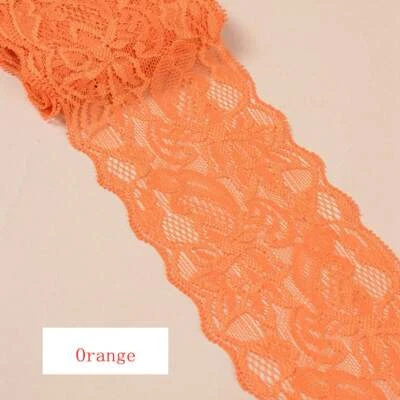 Delicate 2 yard Elastic/Spandex lace trim Soft Flower Floral trim 22 Colors 765 - Image 1 of 4