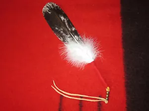 Cravatta Piuma Nativi Americani fatta a mano Aquila Dorata da collezione - Foto 1 di 11