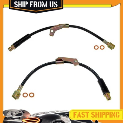 2件装前置制动液压软管适用于Saturn Vue 2003-2007 — 第 1/4 张图片