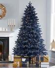 5Ft/6Ft/7Ft Christmas Pre-Lit Tree Sapphire Blue Xmas Decoration Indoor/Outdoor