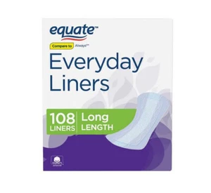 Equate Everyday Einlagen, lang, unparfümiert (108 Stück) - Bild 1 von 8