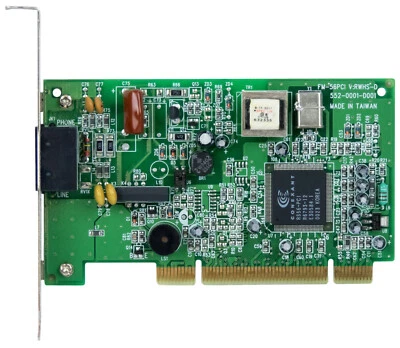 DSL/PHONE WELL FM-56PCI-RWS 552-0001-D001 DUAL RJ-11 PCI - Bild 1 von 2