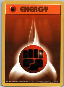Fighting Energy 97/102 | Base Set (Shadowless) |WOTC Pokemon TCG CCG 1998/99 |MP - Picture 1 of 2