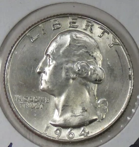 Washington Quarter 1964-D como nuevo - Imagen 1 de 2