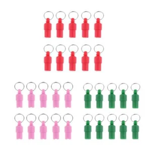 10Pcs Anti-Dogs dog and cat Name Address Label Tag Barrel Pet ID Tags - Picture 1 of 16