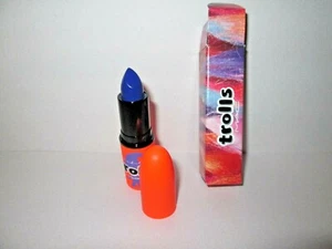 MAC Good Luck Trolls Matte Lipstick Midnight Troll Violet Blue New Boxed FS - Picture 1 of 3