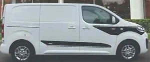 Fits Renault Trafic Graphics Kit Side Stripes and Bonnet Stripes Decals Camper - Picture 1 of 5