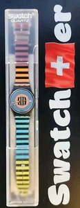 Vintage Swatch watch CORAL GABLES GB407 With Case Battery & Replacement Band - Picture 1 of 9