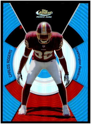 2005 Finest #146 Carlos Rogers Blue Refractors #/299 - Image 1 of 2