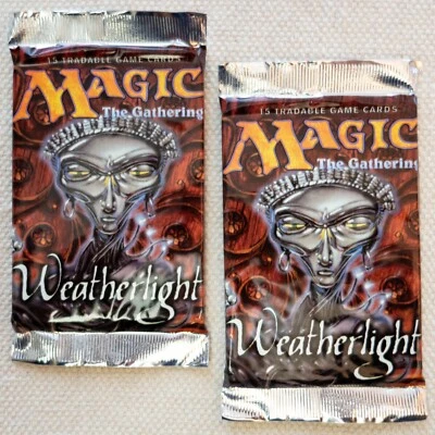 Magic The Gathering: Lote de 2 paquetes de refuerzo sellados Weatherlight de caja - 2 paquetes Magic - Inglés Foto 1 de 4