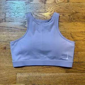 Nike Women's High-Neck Cut-Out Sports Bra Top Lavender | Size Small | NWT - Picture 1 of 4