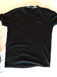 Men's T Shirt Pierre Cardin Size L Round Neck Black 21153 - Picture 1 of 12